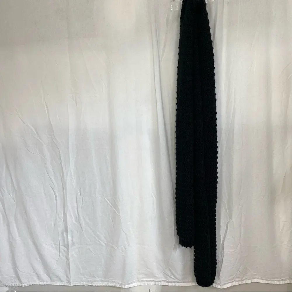 NEW ZARA black knit scarf